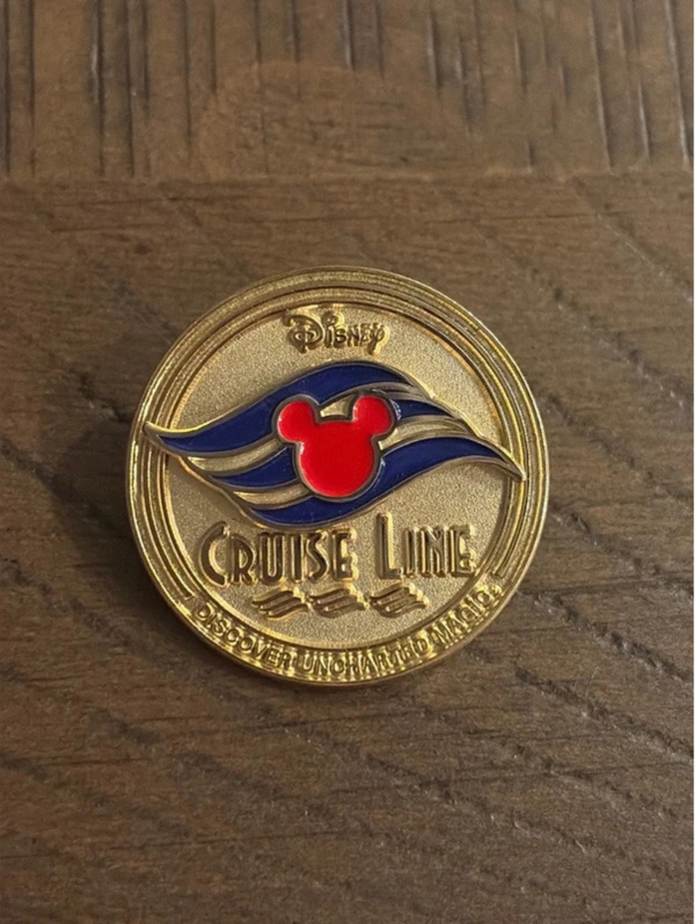 Disney Cruise Line Discover Uncharted Magic Logo Pin 2006 Vintage PinPics 4759